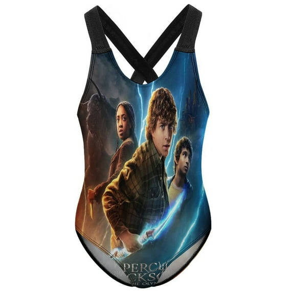 Girls Percy Jack-so Swimsuit One Piece Bathing Suit for Girls Swimwear