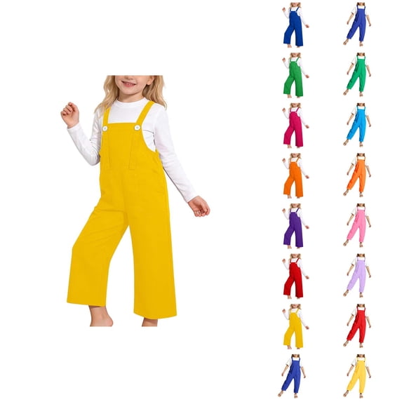 Girls Performance Overalls Cute Childrens Suspenders Pants For Year Dance Choir And Costume