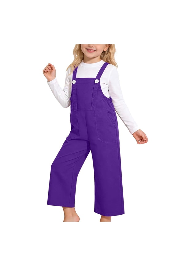 Girls Performance Overalls Cute Suspenders Pants For Dance Choir And Stage Wear
