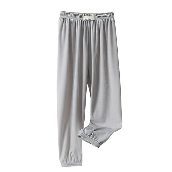 Girls' Performance Stretch Legging Toddler Kids Baby Girls Fashion Cute Sweet Ice Silk Wide Leg Pants Trousers Pants Leggings Gray 9-10years