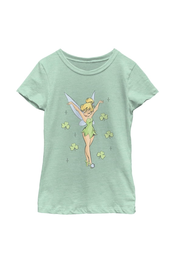 Girls Peter Pan Lucky Fairy Shamrock T Shirt