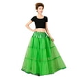 thumbnail image 1 of Girls Petticoat 1950s Tutu Skirts Green Petticoat Crinoline Underskirt Slip Dress, 1 of 4