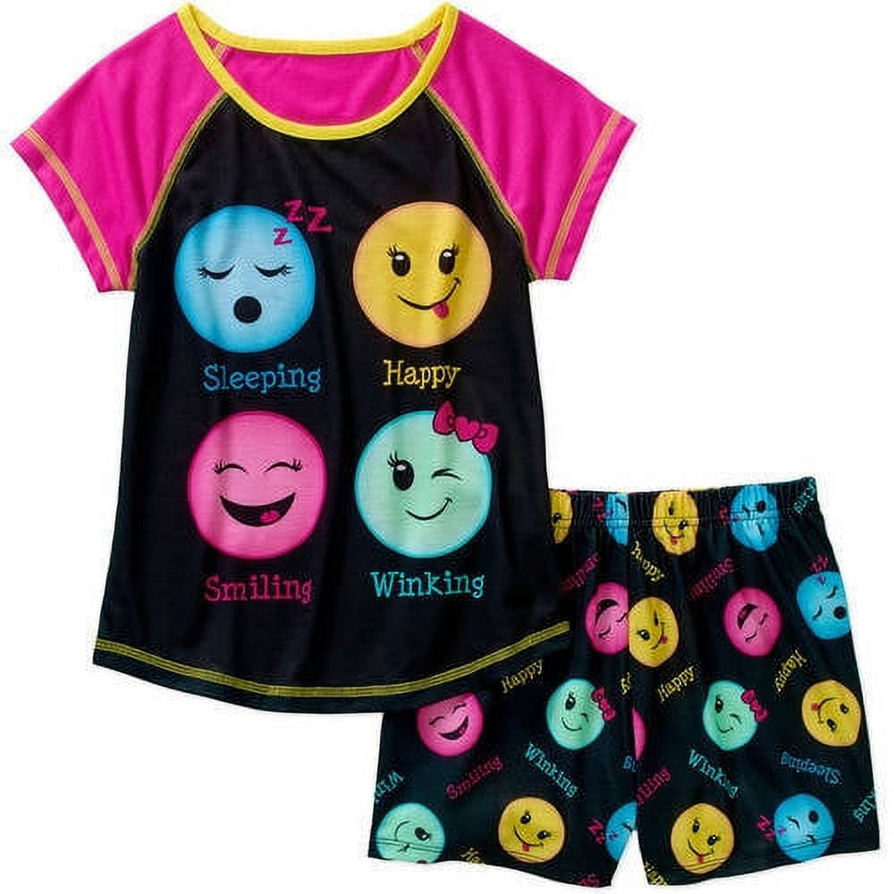 Girls' Photo Real Graphic Sleep Tank Top and Short 2 Piece Pajama Set
