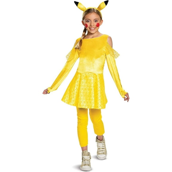 Girls Pikachu Girl Deluxe Pokemon Costume Small size 4-6