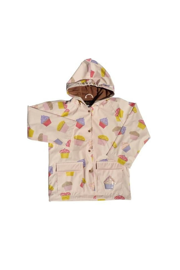 Girls Pink Cupcakes Galore Rain Coat 6