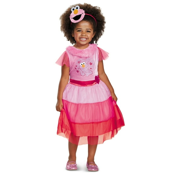 Girls Pink Elmo Dress Classic Costume