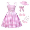 thumbnail image 1 of Girls Pink Plaid Movie Costume Kids Halloween Party Dress Up, 1 of 6