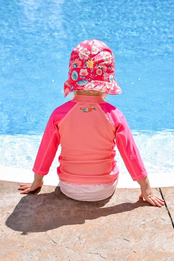 Girls Pink Sun Protective Hat 18m-36m