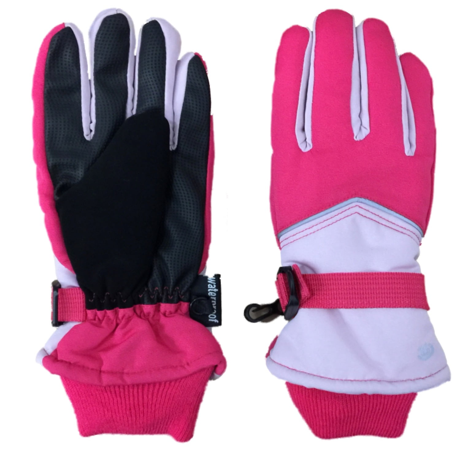 Girls Pink Thinsulate Waterproof Ski & Snowboarding Winter Gloves 4-7