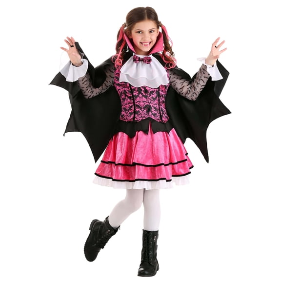 Girls Pink Vampire Costume