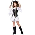 thumbnail image 1 of Girls Pirate Outfit Halloween Style Outfit For Kids Party Role Play Dress Up, 1 of 5