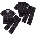 thumbnail image 1 of Girls Pjs Short Sleeve Sleepwear Button-Down Kids Nightwear Birthday Girl Pajamas for Kids 6-7 Years, 1 of 7