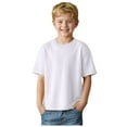 thumbnail image 1 of Girls Plain T-Shirts Plain Kids T-Shirts Solid Color Crew Neck Shirts for Boys, Girls & Toddlers, Classic Casual Tops Size for 5-6 Years,White, 1 of 8