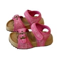 thumbnail image 1 of Girls Platform Sandals Adjustable Strap Cushioned Footbed Nonslip Summer Outdoor Walking Shoes Red 8.5 Toddler, 1 of 6