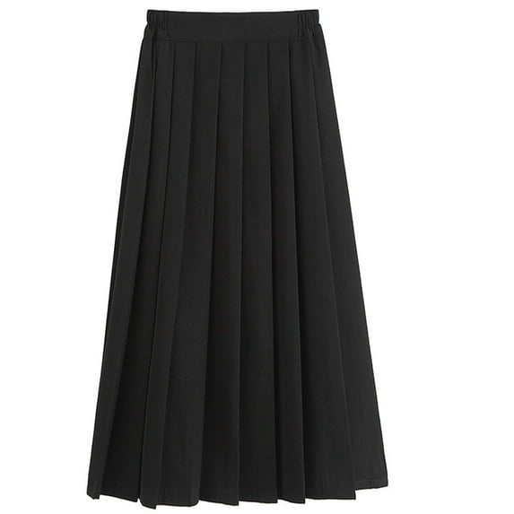 Girls Pleated Long Skirts with Shorts Casual A Line High Waist Uniform Skorts Athletic Skorts Back to School Outfits