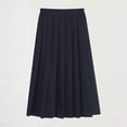 thumbnail image 1 of Girls' Pleated Mid-Length Skirt with Elastic Waist, College Style School Uniform Skirt for Children and Teenagers, Limited Time Offer Under 10 Dollars, 1 of 3