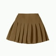 thumbnail image 1 of Girls Pleated Mini Skirt High Waist Tennis School Uniform Skirts, 1 of 5