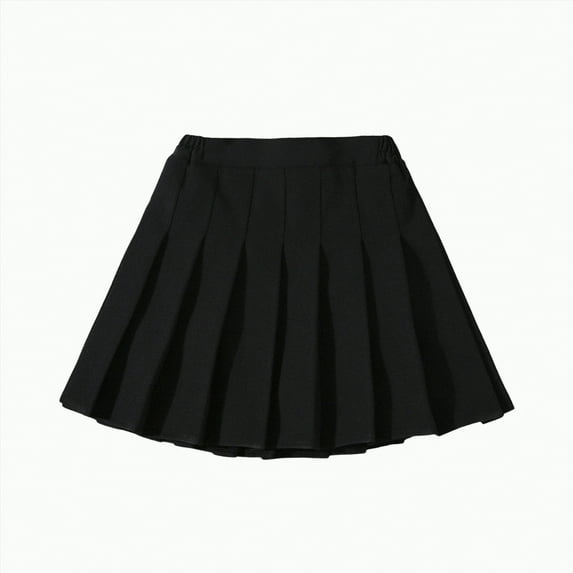 Girls Pleated Mini Skirt High Waist Tennis School Uniform Skirts