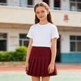 thumbnail image 1 of Girls Pleated Mini Skirt High Waist Tennis Kids School Uniform Skirts 9-10 Years, 1 of 5