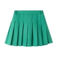 thumbnail image 1 of Girls Pleated Mini Skirt with Built-in Shorts Elastic Back Waist A-Line All-Season School Uniform Casual Bottom for Kids, 1 of 3