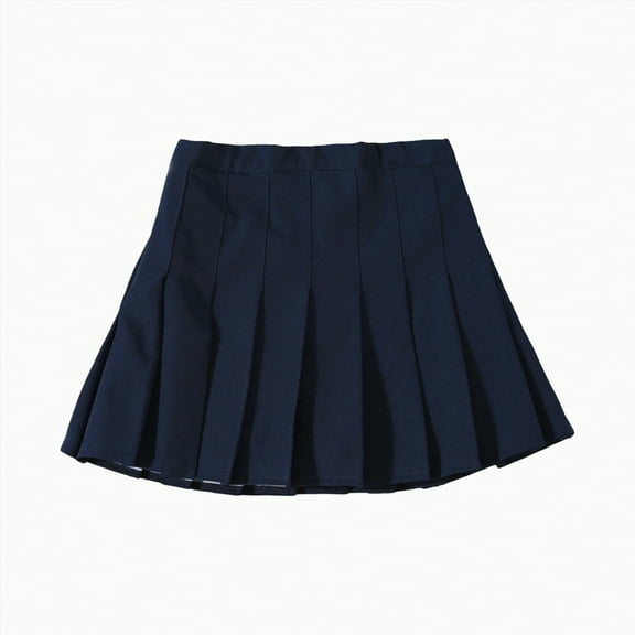 Girl Pleated Skort Tennis Skirt with Shorts Stretch Waist Girls Skater Culottes