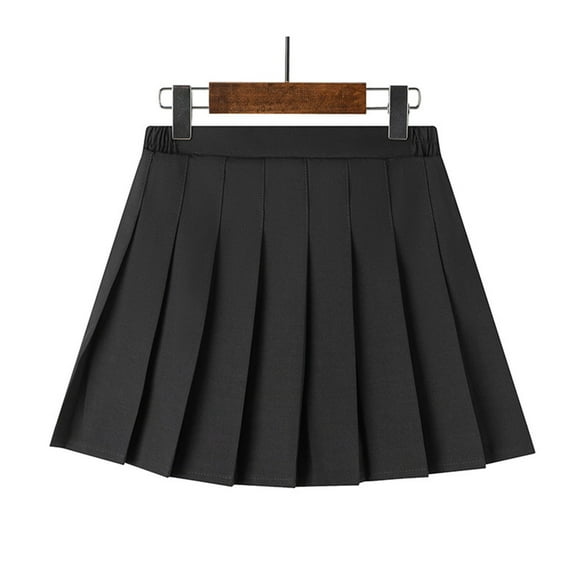 Girls Pleated Skirt Built in Shorts Leggings Children's Elastic Waist Tennis Athletic Flowy Skirts School Kids Teen Cotton Skorts Skirt
