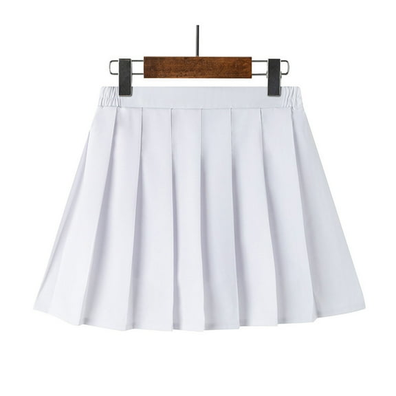 Girls Pleated Skirt Built in Shorts Leggings Children's Elastic Waist Tennis Athletic Flowy Skirts School Kids Teen Cotton Skorts Skirt