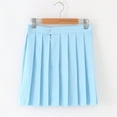 thumbnail image 1 of Girls' Pleated Skirt College Solid Color A-line School Uniform Skirt for Girls 11-18Y, 1 of 3