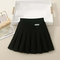 thumbnail image 1 of Girls' Pleated Skirt College Solid Color A-line School Uniform Skirt for Girls 4-14Y, 1 of 4