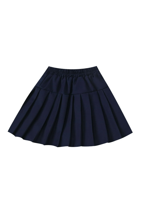 Girls Pleated Skirt Kids Tennis Elastic Waist Uniform School Skirt for Athletic Sport Performance 4-14 Y