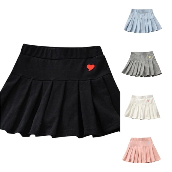Girls Pleated Skirt School Skirt Skirt Pleated Skirt Casual Skater Skirt Dress for Children 8-9 Years