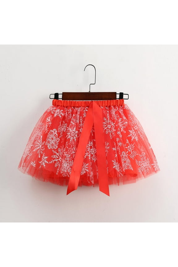 Girls Pleated Tennis Skirt Girls High Waist Mesh Skirts A-Line Tutus Skirt for Dance Casual Red 3Y