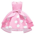 thumbnail image 1 of Girls Polka Dot Flower Dress Princess Wedding Birthday Halloween Ball Gown, 1 of 6