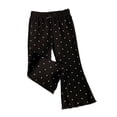 thumbnail image 1 of Girls Polka Dots Flare Pants Spring Summer Bow Elastic High Waist Wide Leg Bell Bottom Sweatpants with Ruffle Hem Kids, 1 of 5