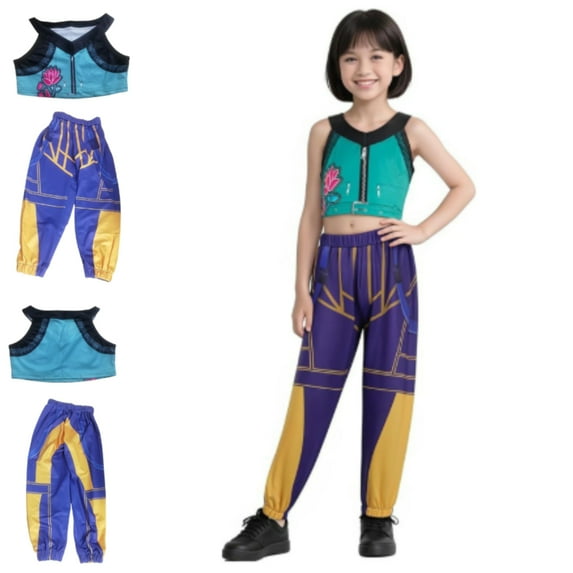 Girls Pop Singer Cos Outfit Set for Party Theme Dress Up Birthday Gifts Pendant Dance Stage Outfits Set(150)