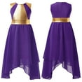 thumbnail image 1 of Girls Praise Dance Dress Modern Dance Dress Sheers Hem One Piece Costume Dancewear For Prom Performance, 1 of 7