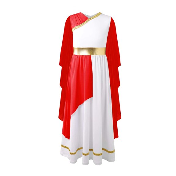 Girls Praise Dance Dress Party Princess Tulle Gown Halloween Cosplay Dress Elegant Robes