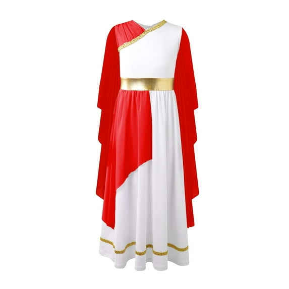 Girls Praise Dance Dress Party Princess Tulle Gown Halloween Cosplay Dress Elegant Robes