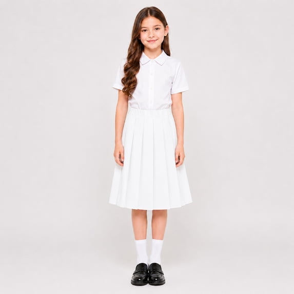 Girls' Preppy Uniform Skirt School Style Schoolwear Clothing Campus Outfit Classroom