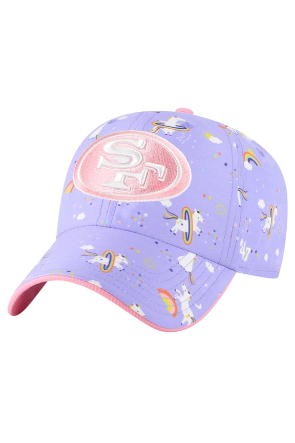 Girls Preschool '47 Lavender San Francisco 49ers Unicorn Clean Up Adjustable Hat
