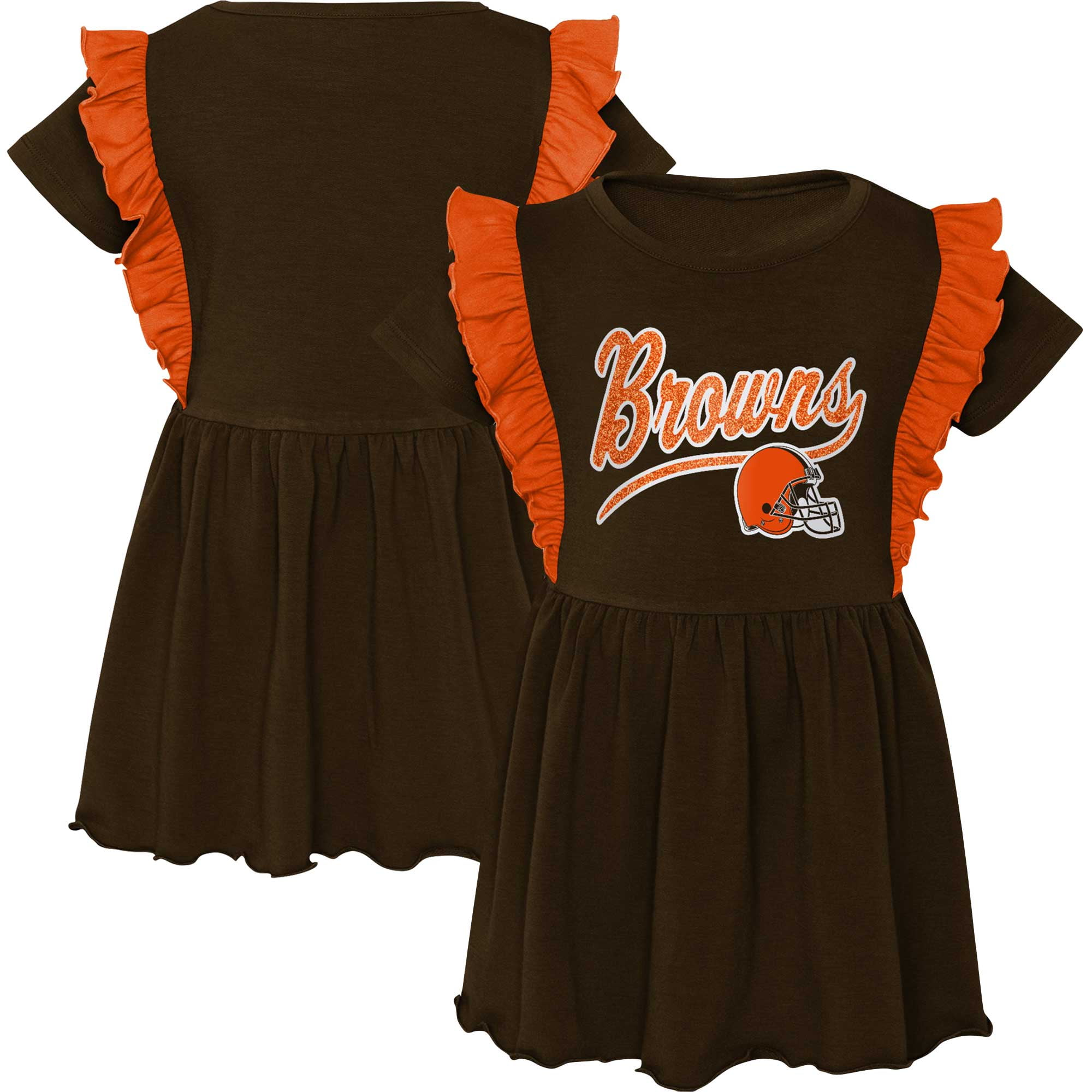 cleveland browns dress Women's Cleveland Browns Perfect Score Retro T-Shirt Dress main image 1