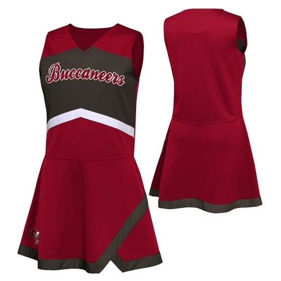 Girls Preschool Red Tampa Bay Buccaneers Two-Piece Cheer Captain Jumper Dress with Bloomers Set
