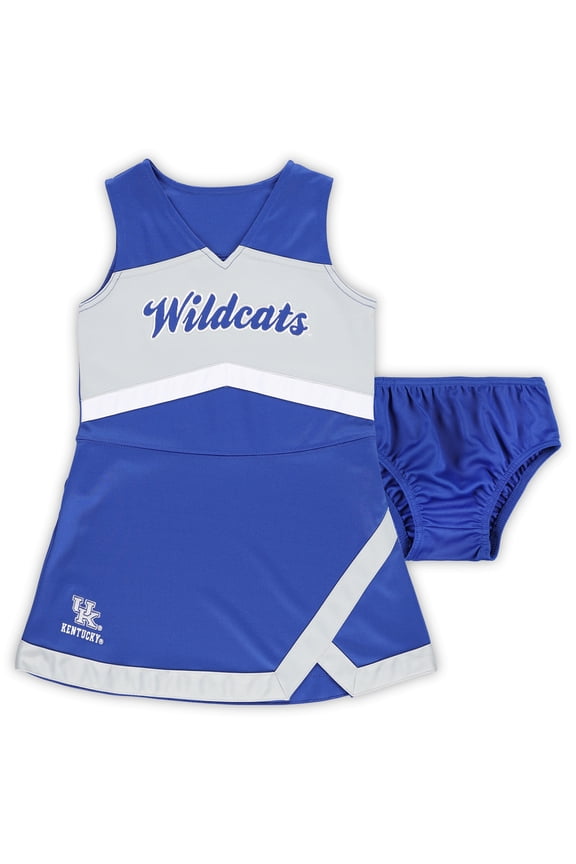 Girls Preschool Outerstuff Royal Kentucky Wildcats Two-Piece Cheer Captain Jumper Dress & Bloomers Set