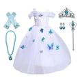 thumbnail image 1 of Girls Princess Dress Up Costume Halloween Fancy Dress with Accessories, 1 of 4