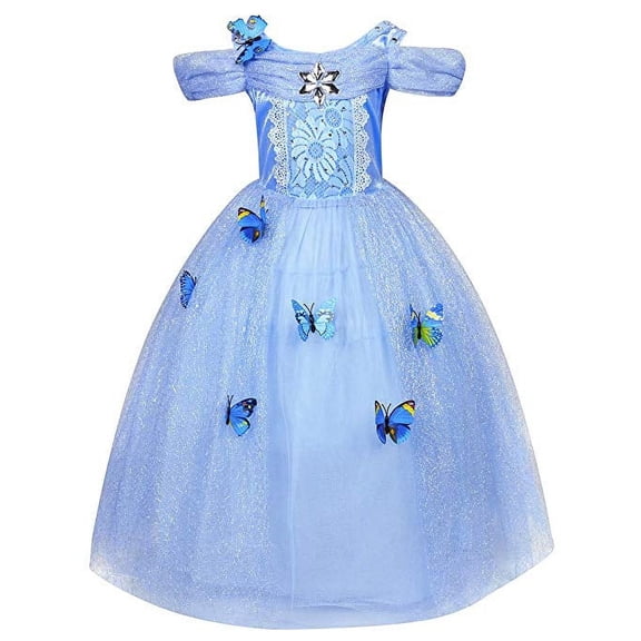 Girls Princess Dress Up Costume Halloween Fancy Dress