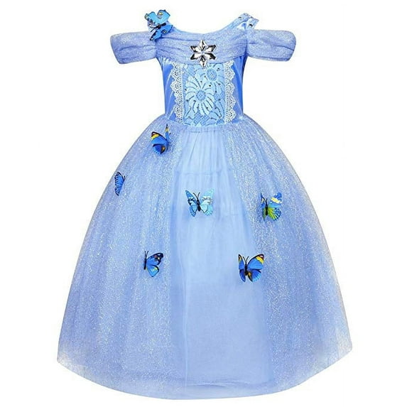Girls Princess Dress Up Costume Halloween Fancy Dress