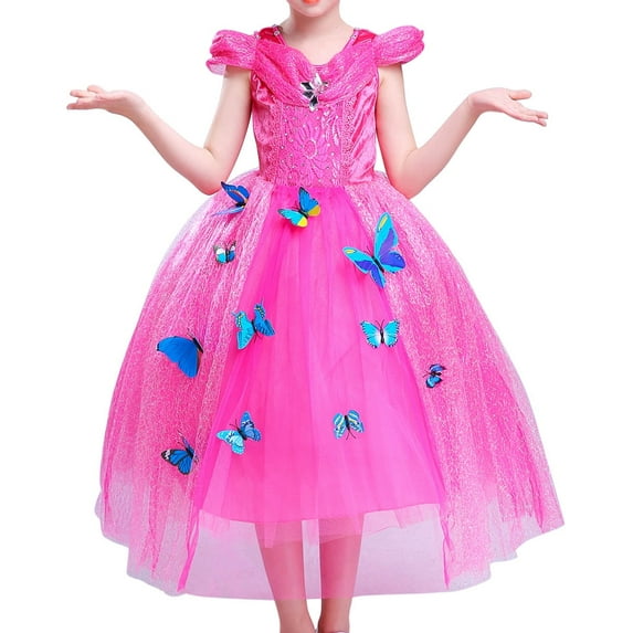 Girls Princess Dress Up Costume Halloween Fancy Dress