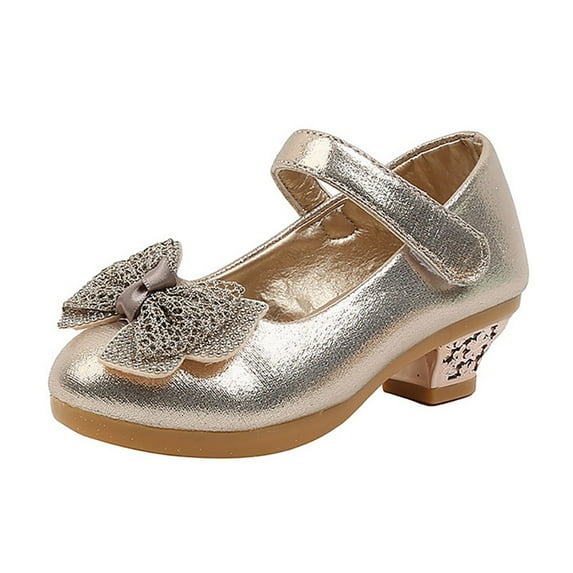 Girls Princess Costumes Crystal Shoes, Cosplay Birthday Party Dress Up Mary Jane for Little Girls/Toddler/Kids