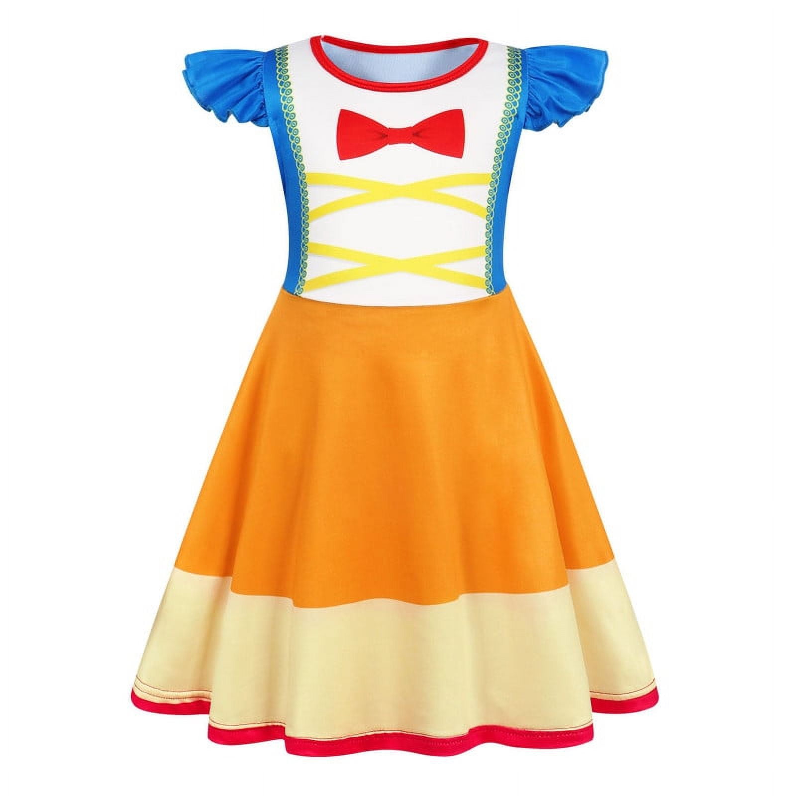 Girls Princess Dress 7-8T - Sparkly Yellow Gown with Crown & Scepter ...