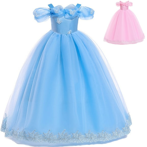 Girls Princess Dress Costume Party Halloween Christmas Cosplay Fancy Dress 3-12Years